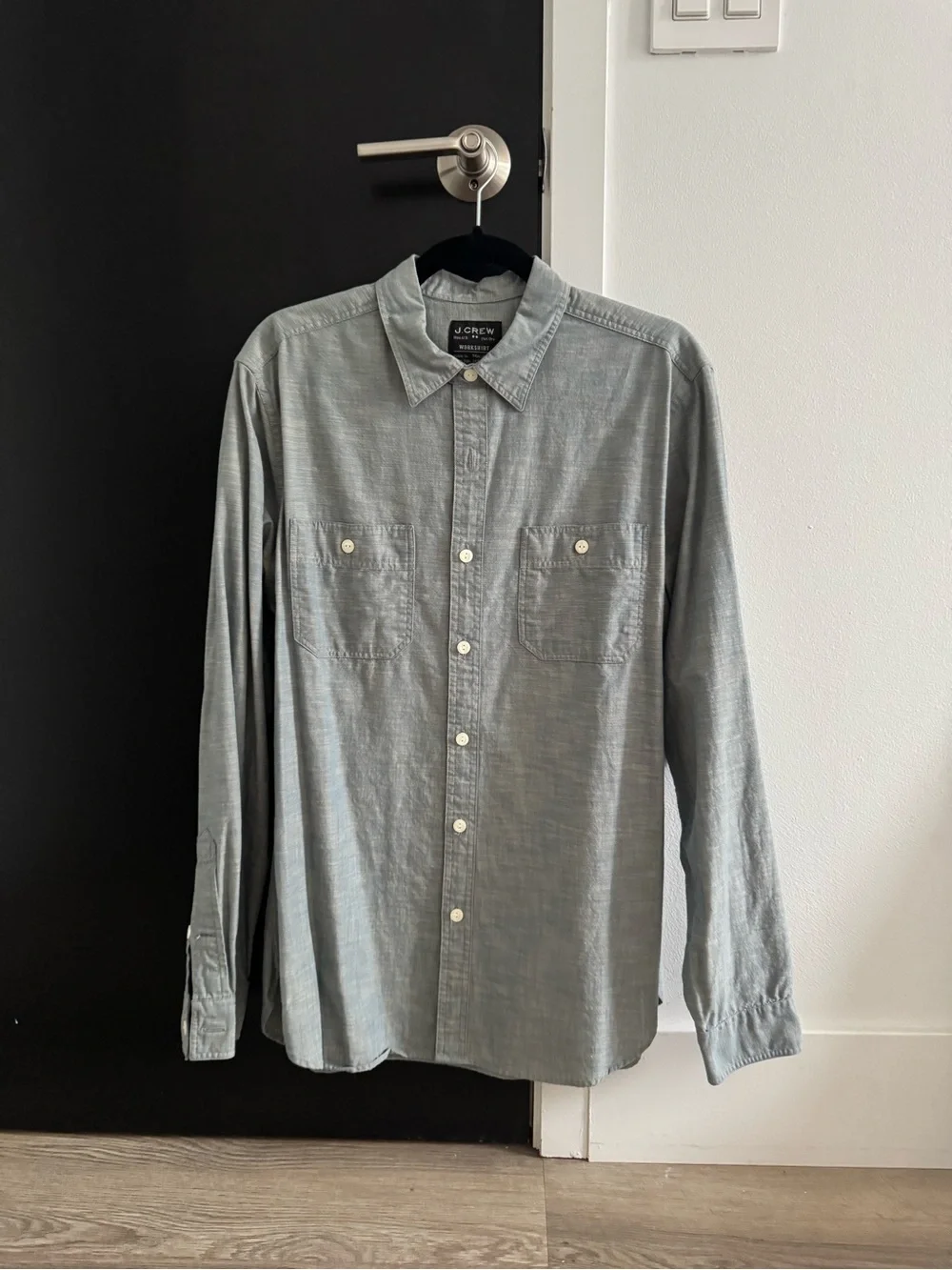 J. Crew Men's long sleeve Cotton Button-Down Shirt